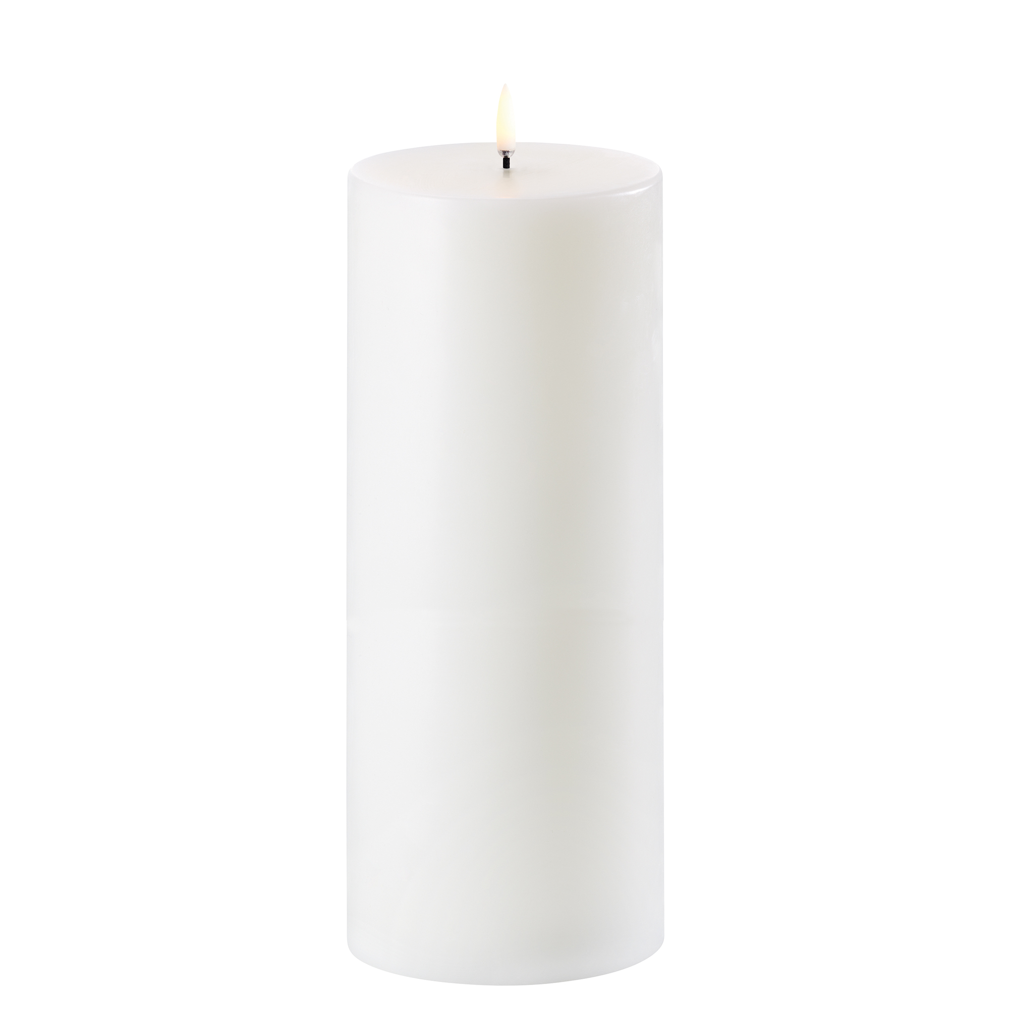 Uyuni LED Stumpenkerze 10x25cm nordic white