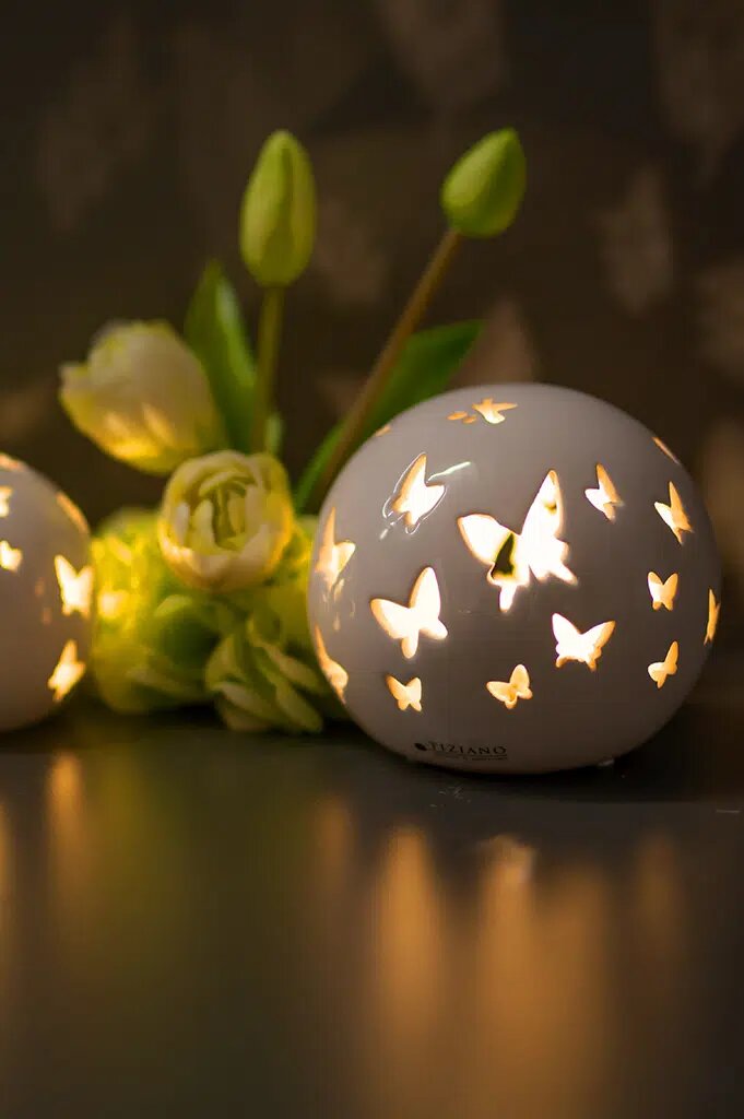 Lichtkugel Ciliana 12cm LED cremeweiß
