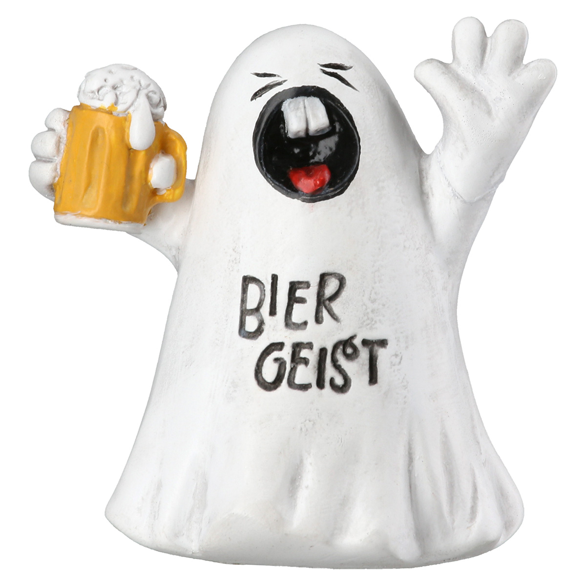 Dekofigur Geist Halloween "Biergeist" figurine, geist, bier, becher, humor