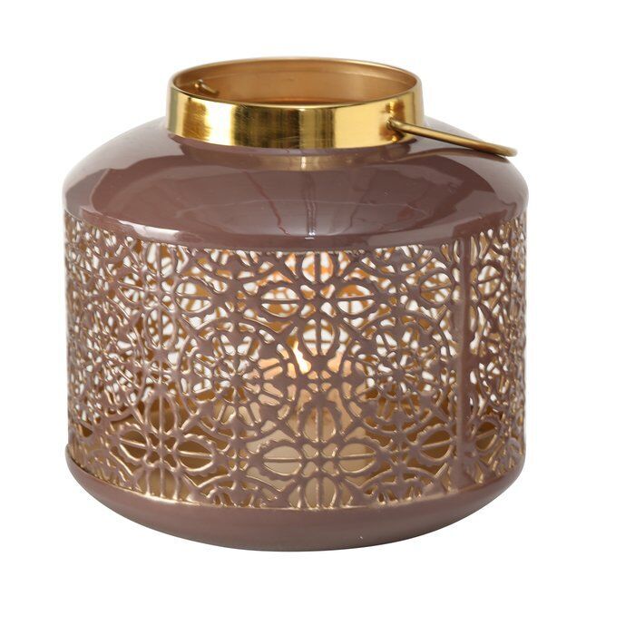 Windlicht Vilana braun 17cm