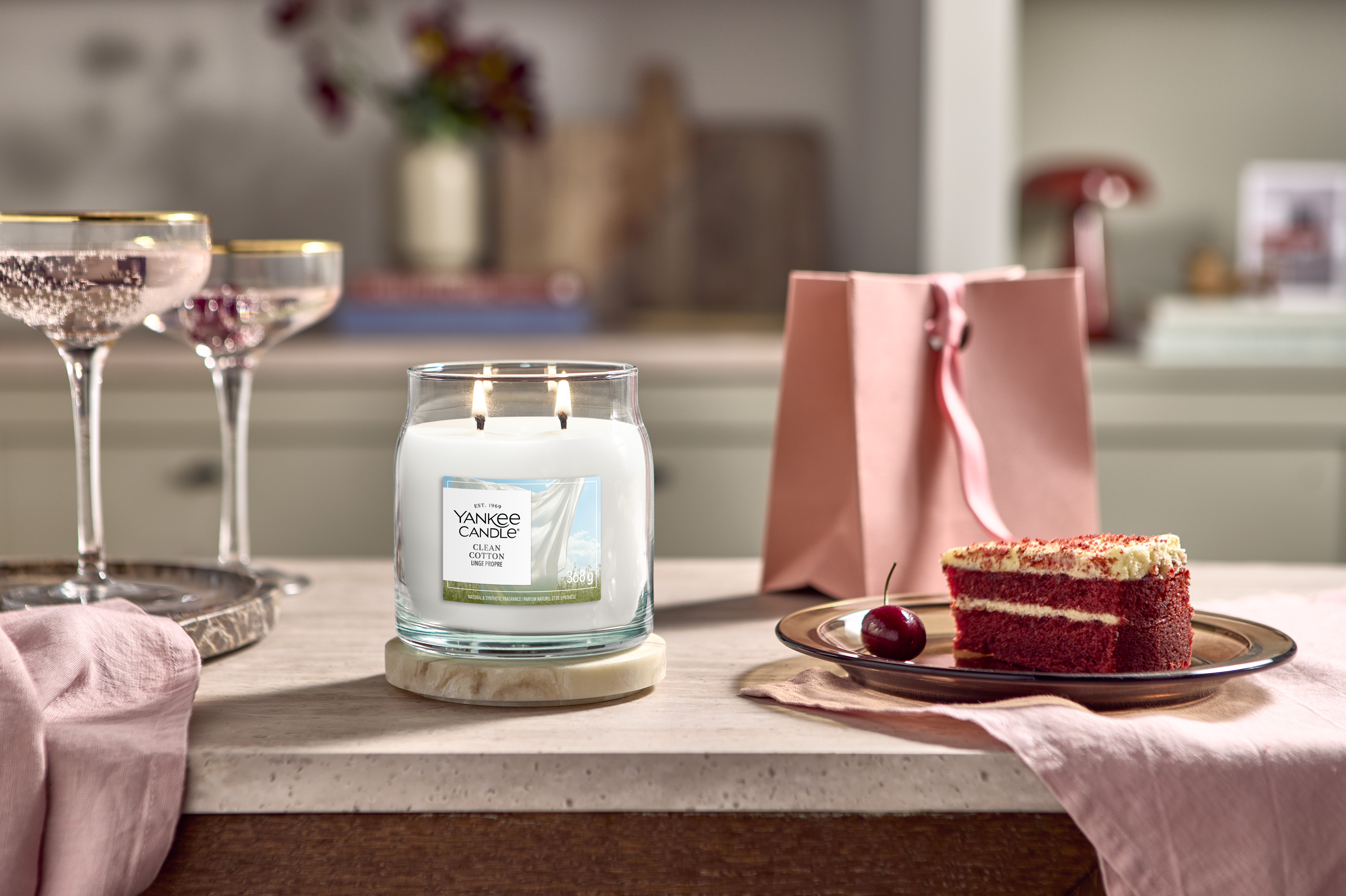 Clean Cotton Signature Medium Jar 368g 2-Docht