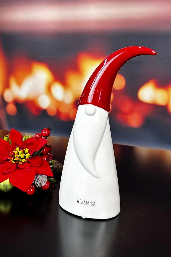 Deko Santa Alberto 26,5cm rot/cremeweiß Deko Santa Alberto 26,5cm rot/cremeweiß