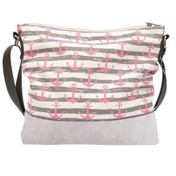 Umhängetasche 007 (Anker Rosa Grey)