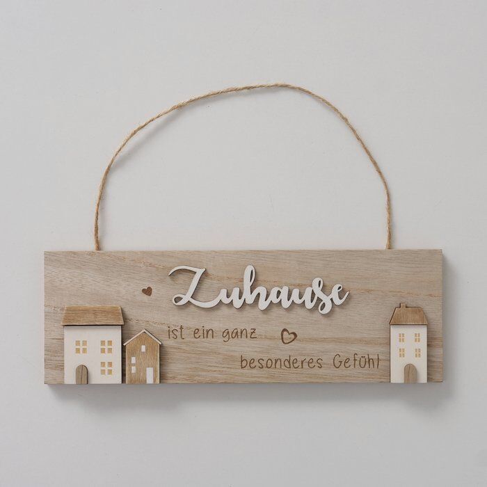 Schild Zuhause 30cm