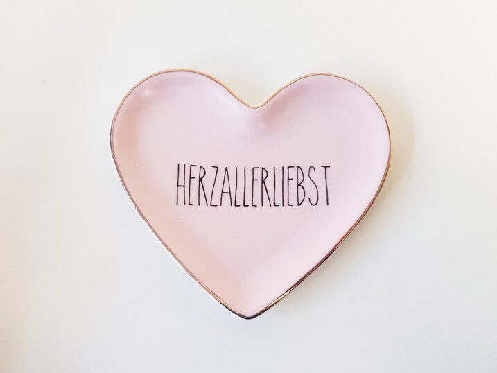 1116301012 Love Plates Deko Teller Herzallerliebst rosa