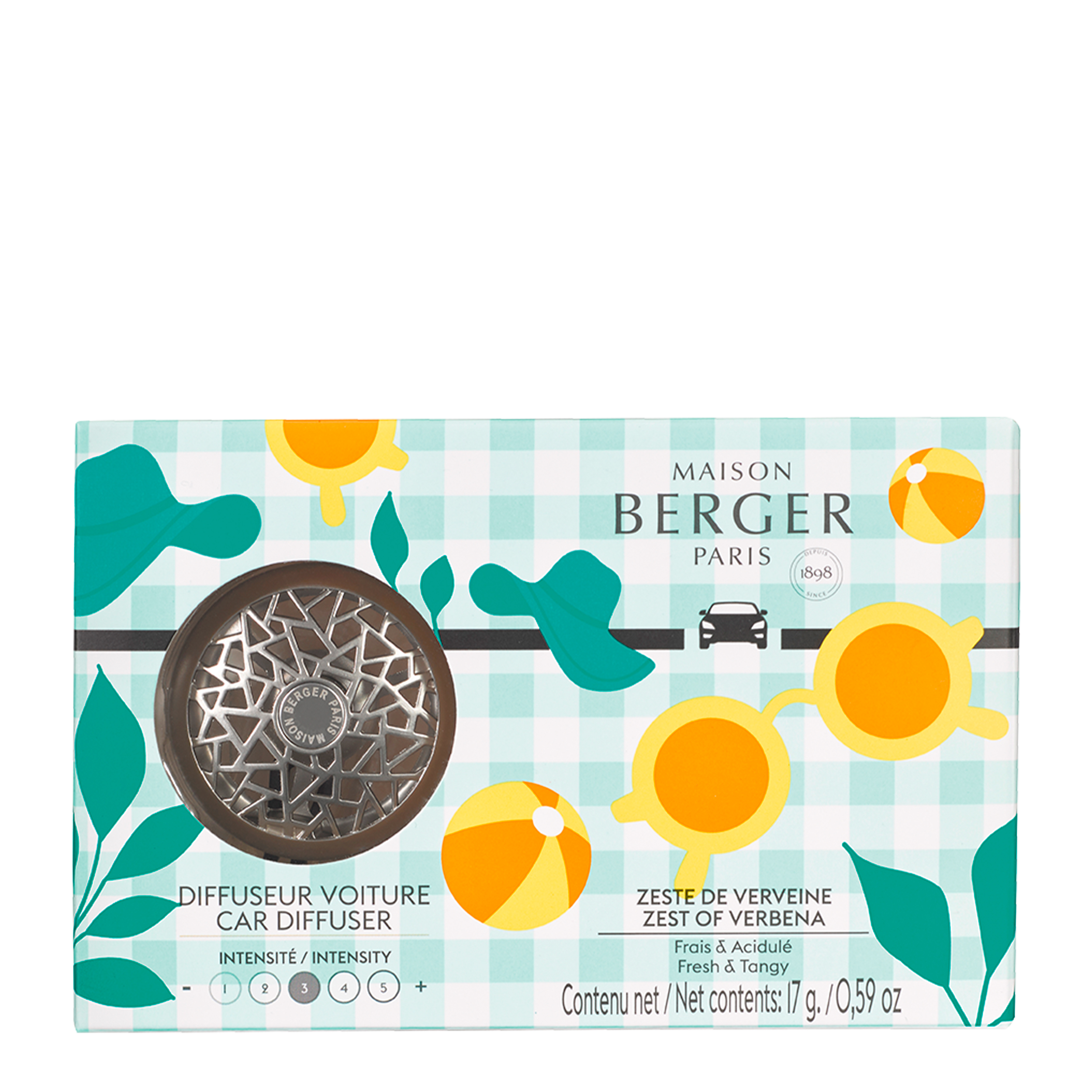 Graphic Nickle - Zitronen-Verbene Autoduft Set