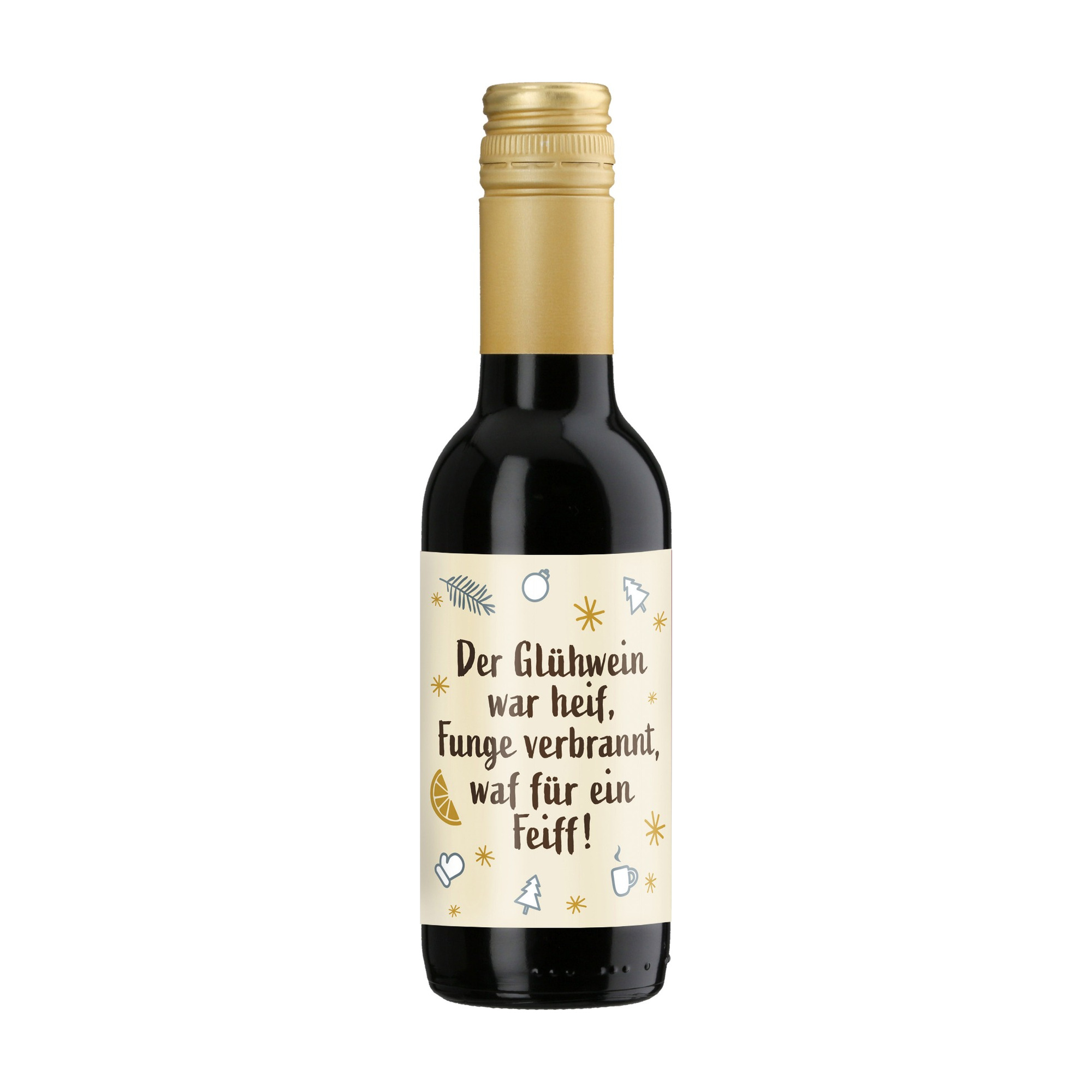Glühwein, Wein, Flasche, Etikett, Weihnachten