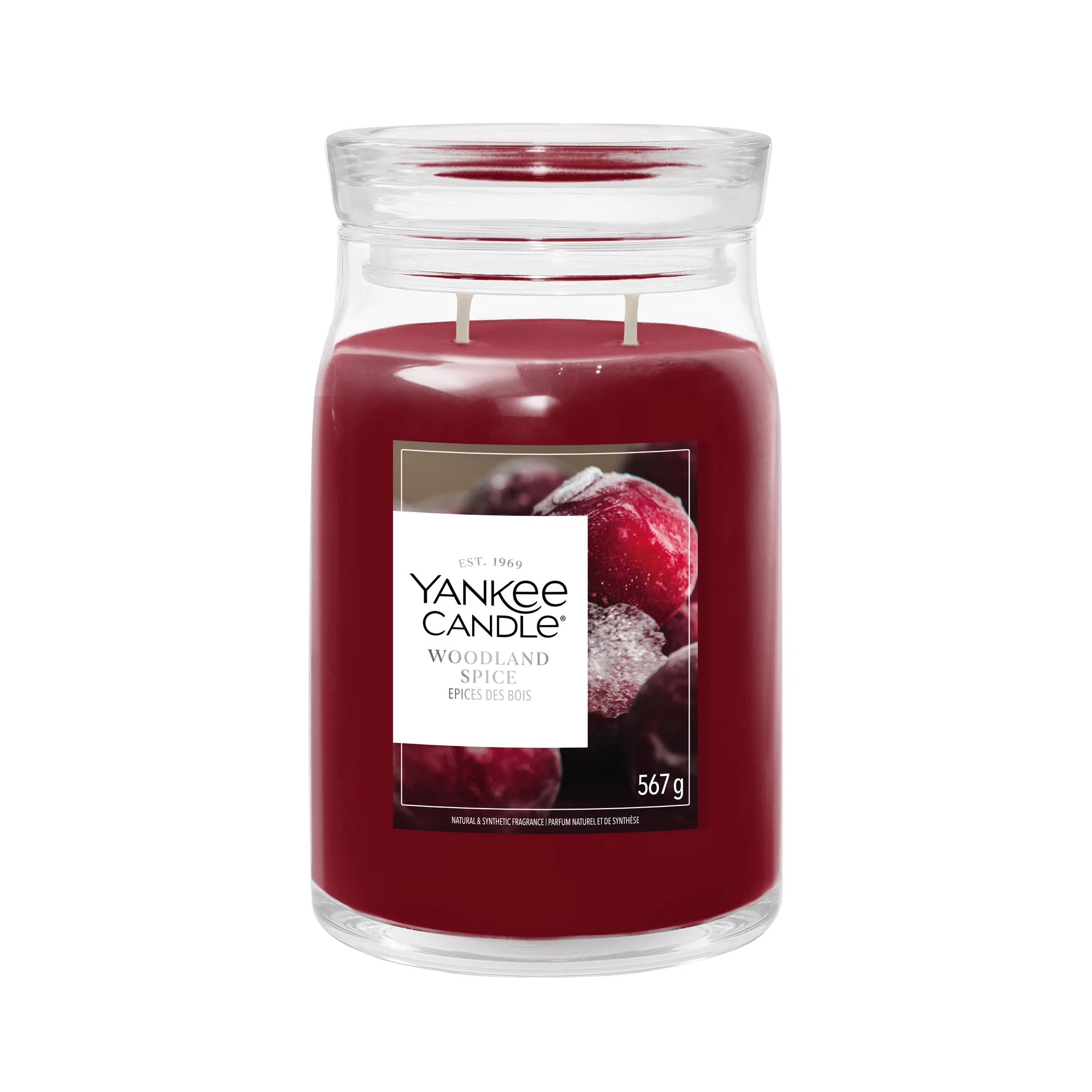 Woodland Spice Signature Jar 567g 2-Docht KandLarge, Kerze, Rot, Glas, Wachs