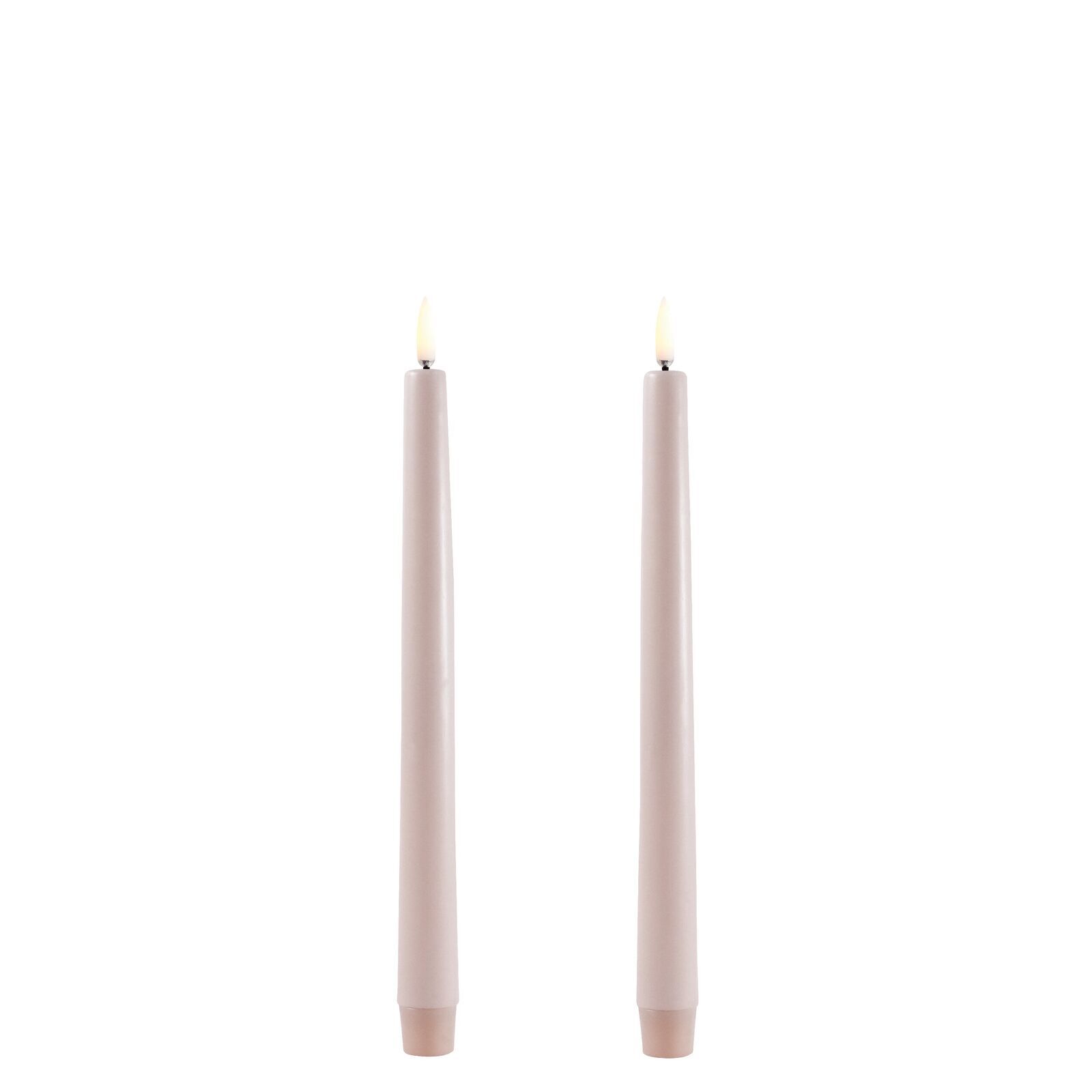 UL-TA-BE02325-2 Uyuni LED Tafelkerze 25cm Beige 2 Stück