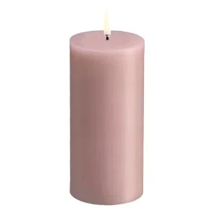 Stumpenkerze, Rosa, Zylindrisch, Ein Docht