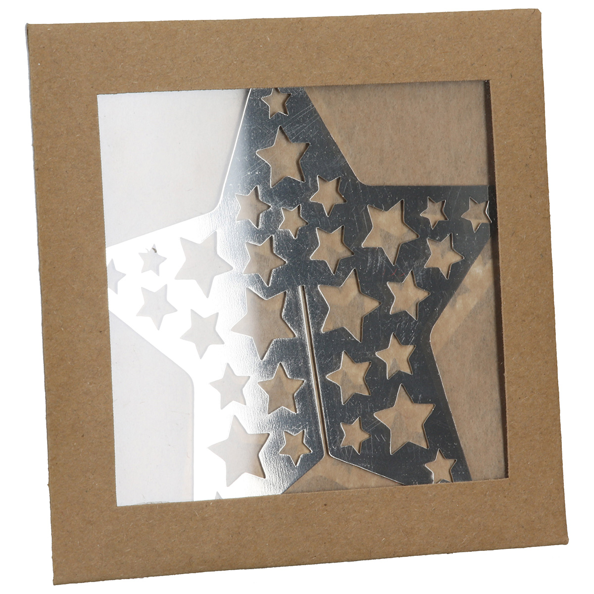 Sternenmuster, Metallische Sterne, Ausschnittkunst, Schablone, Geschenkverpackung