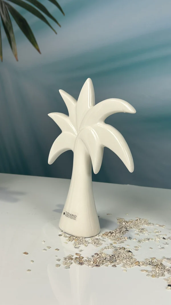 Deko Palme Guano cremeweiß 19cm