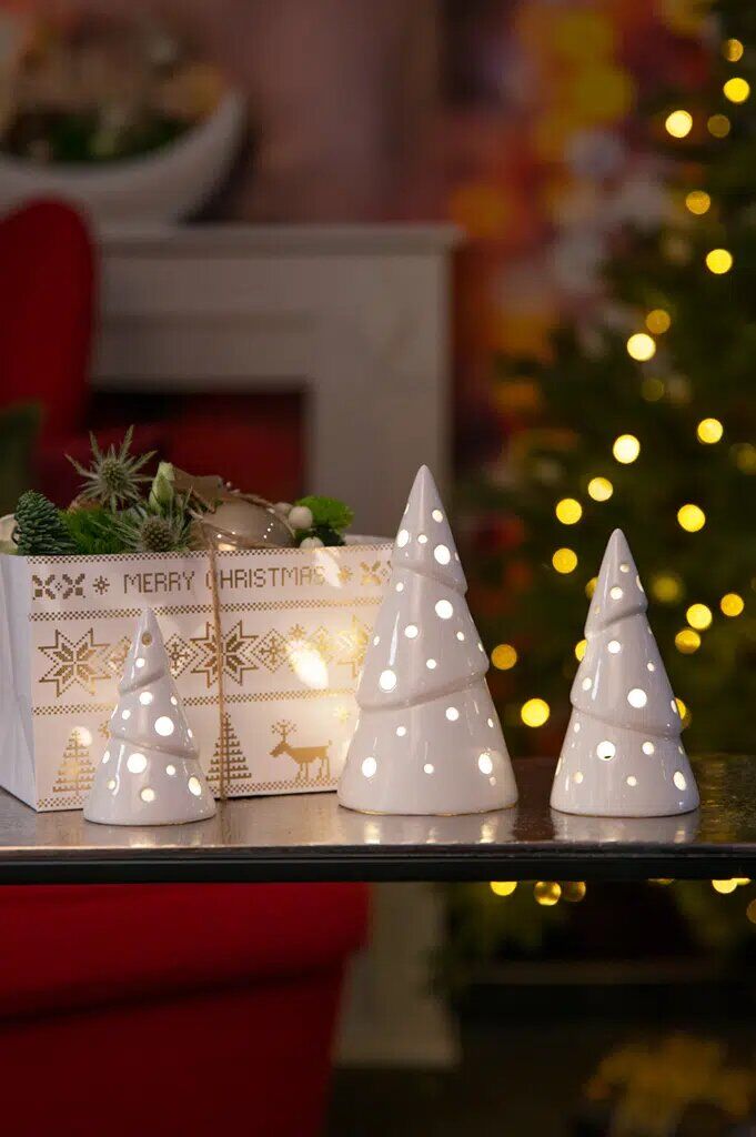 Weihnachtsbaum Bandia LED 12cm cremeweiß