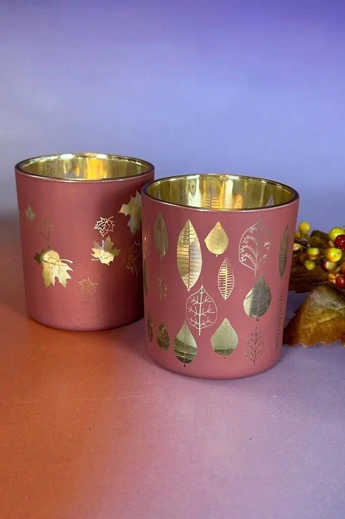 Piazza Ahorn Votivglas 7cm glory pink/gold Pokal, Kochgeschirr, Topf