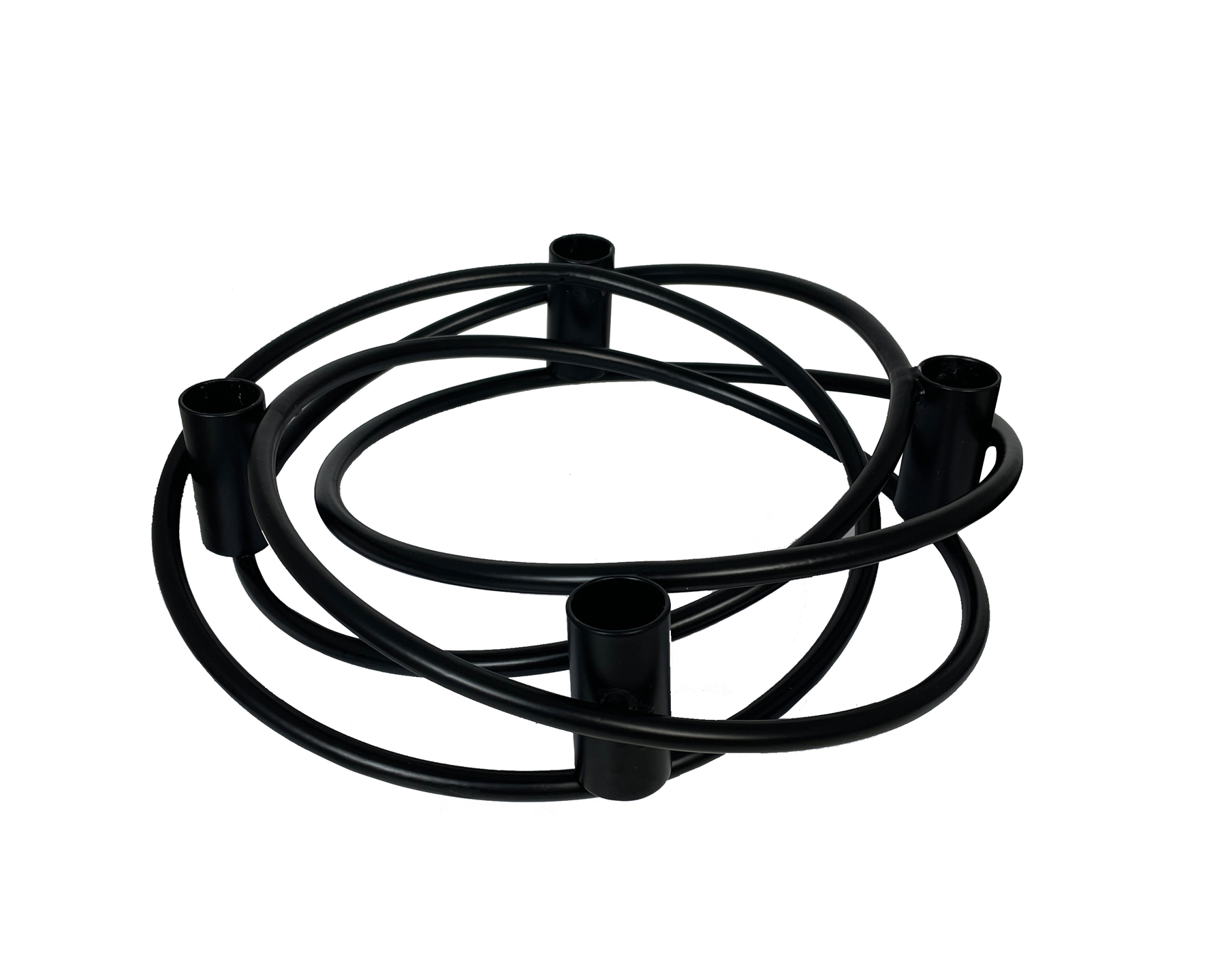 Kerzenhalter Smog schwarz 27cm