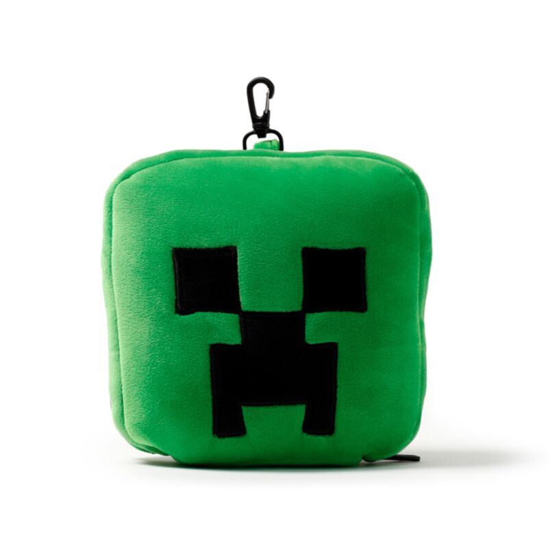 Relaxeazzz Minecraft Creeper Plüsch Reisekissen & Schlafmaske