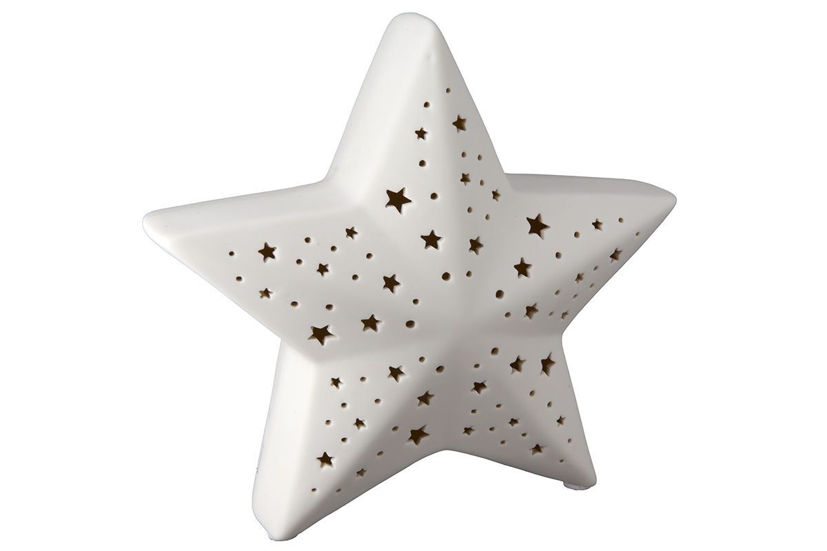 Dekostern Lichterglanz LED weiß 13cm Sternsymbol, Symbol