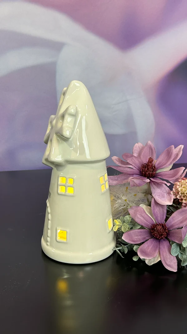 Windmühle Resina 18cm LED cremeweiß Windmühle Resina 18cm LED cremeweiß