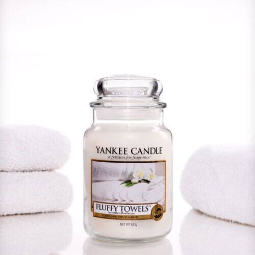 Fluffy-Towels-Large-Jar Yankee Candle Fluffy Towels 623g