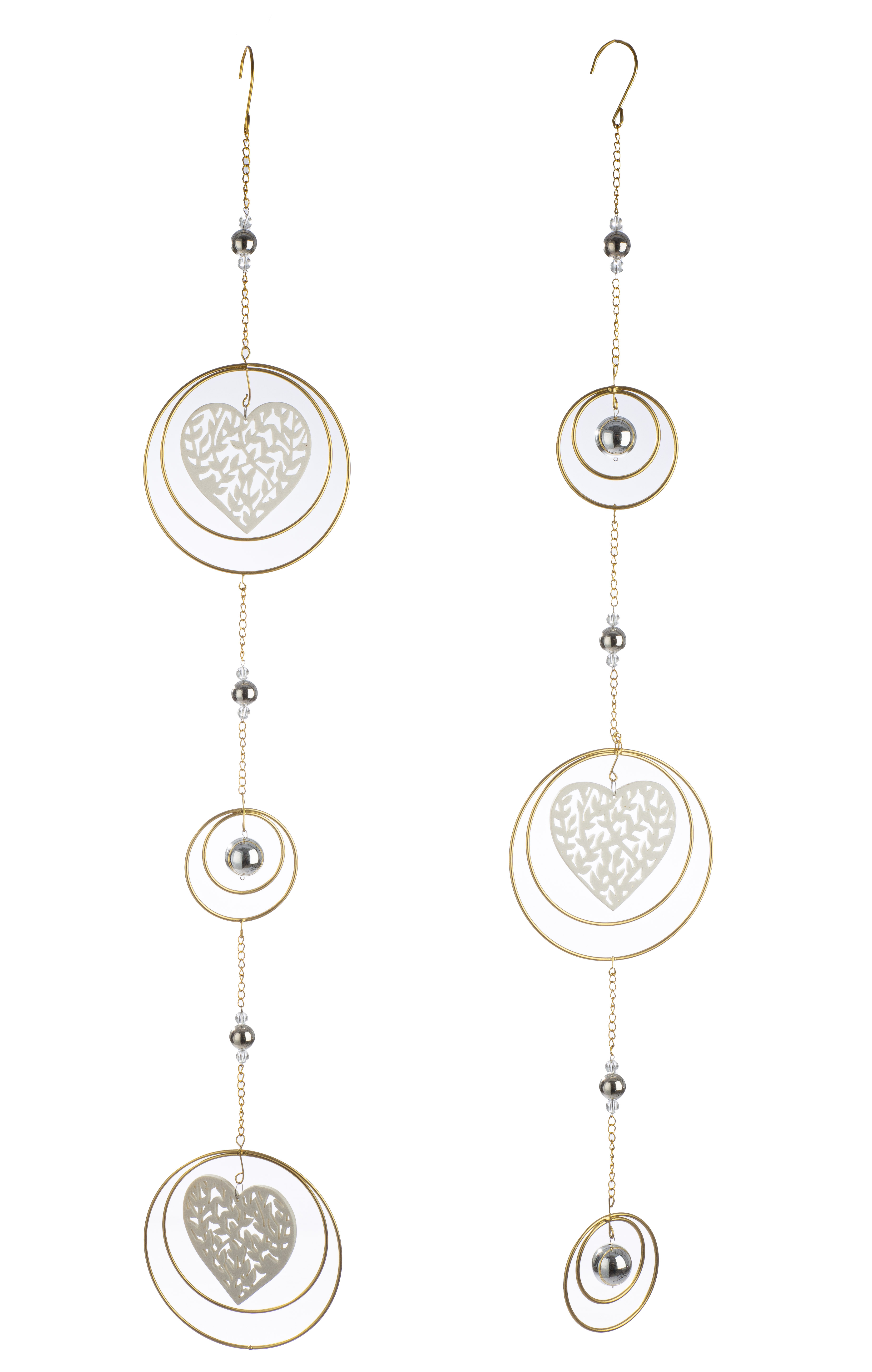 Deko Girlande Hearts 2 Stück Keramik/Metall Deko Girlande Hearts 2 Stück Keramik/Metall