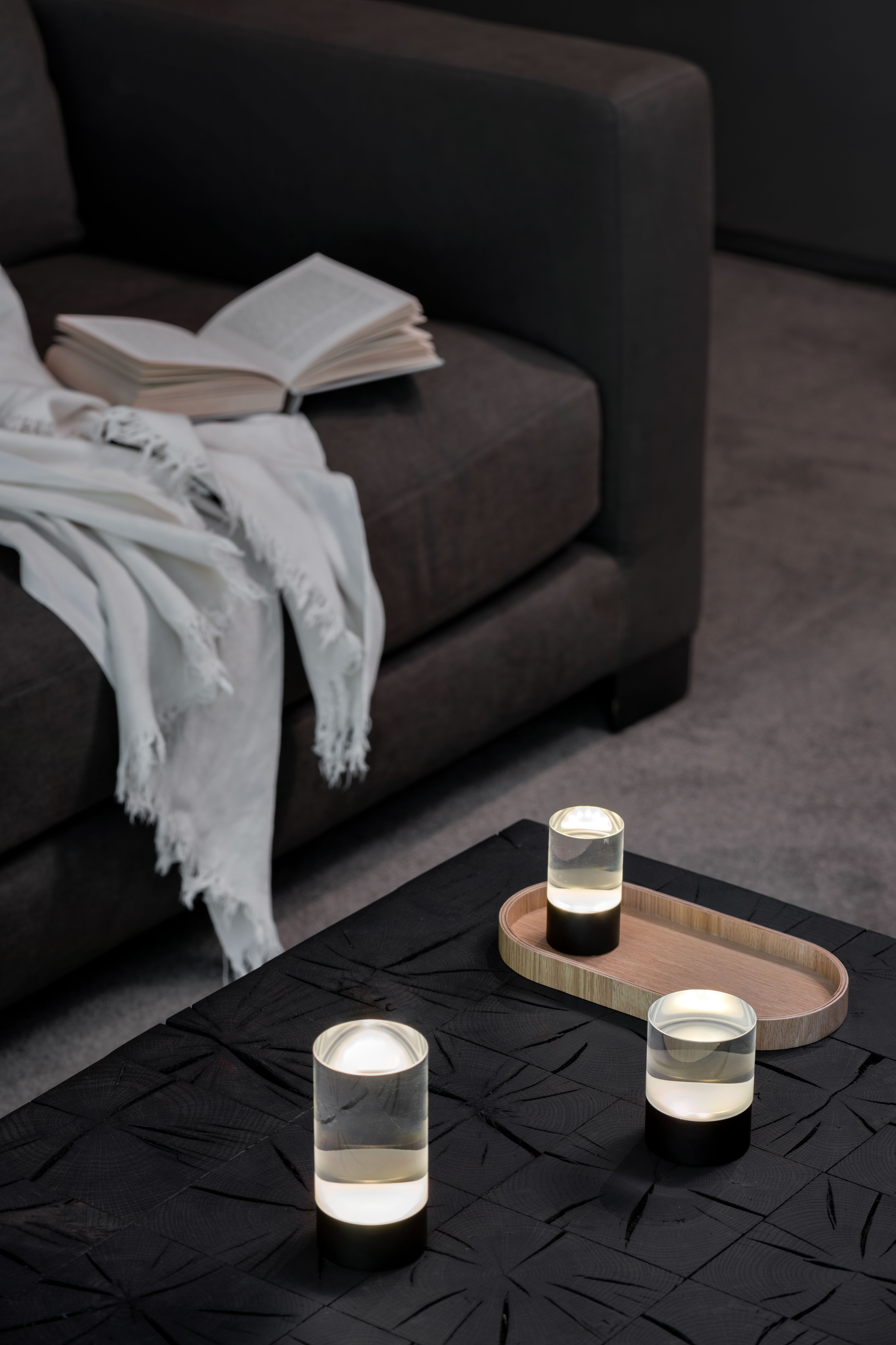 Uyuni Glow Rod klar 4,5x8cm Kaffeetisch, Mobiliar, Tabelle, Couch, Tischplatte