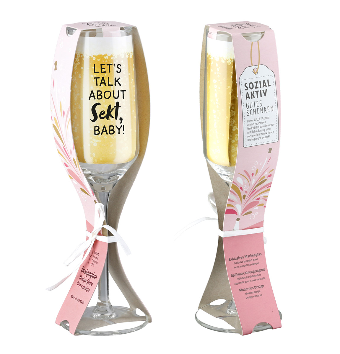 Sektglas Lets Talk About Sekt, Baby!