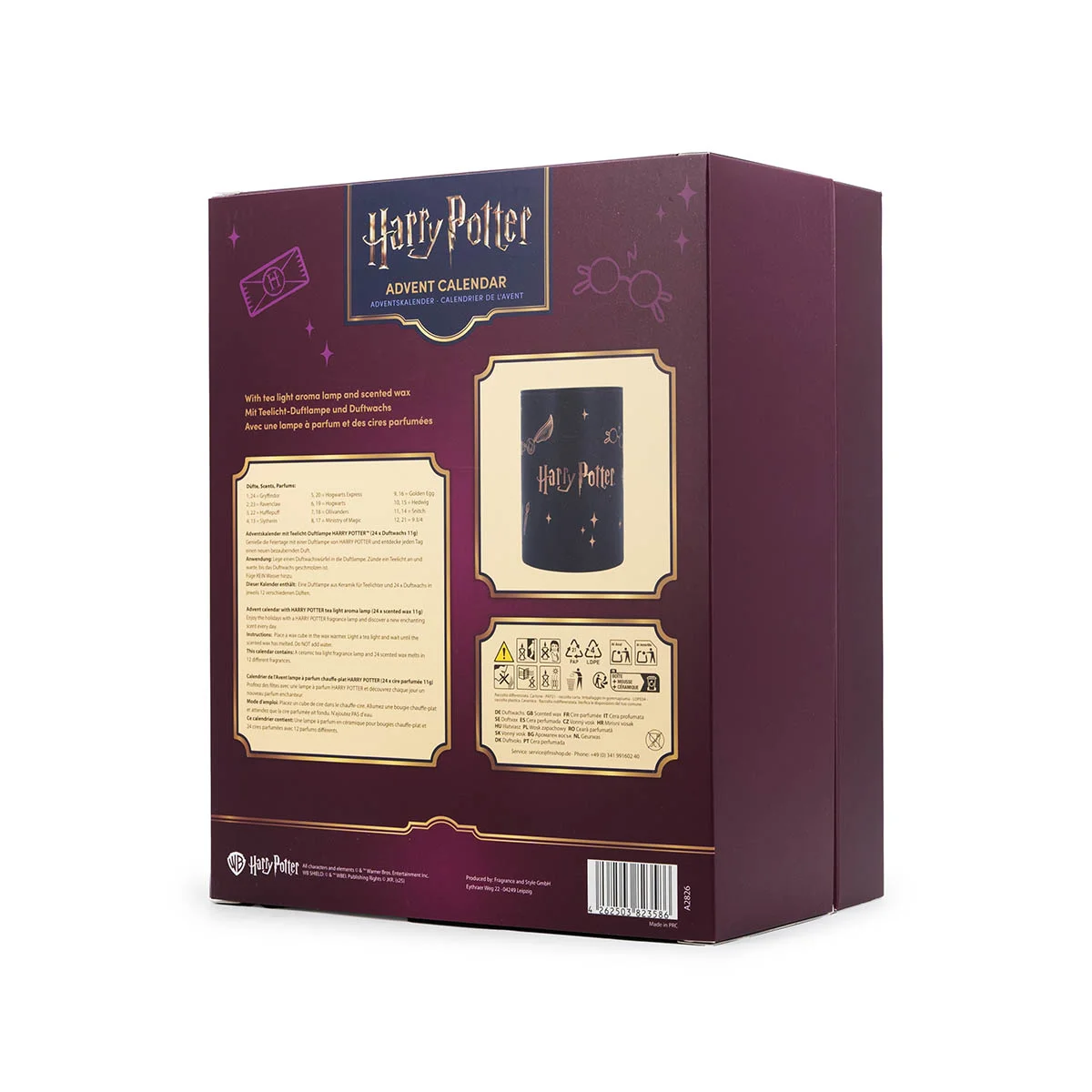 Harry Potter™ Adventskalender mit exklusiver Duftlampe Adventskalender, Harry Potter, Kerze, Becher, Kalenderprodukt