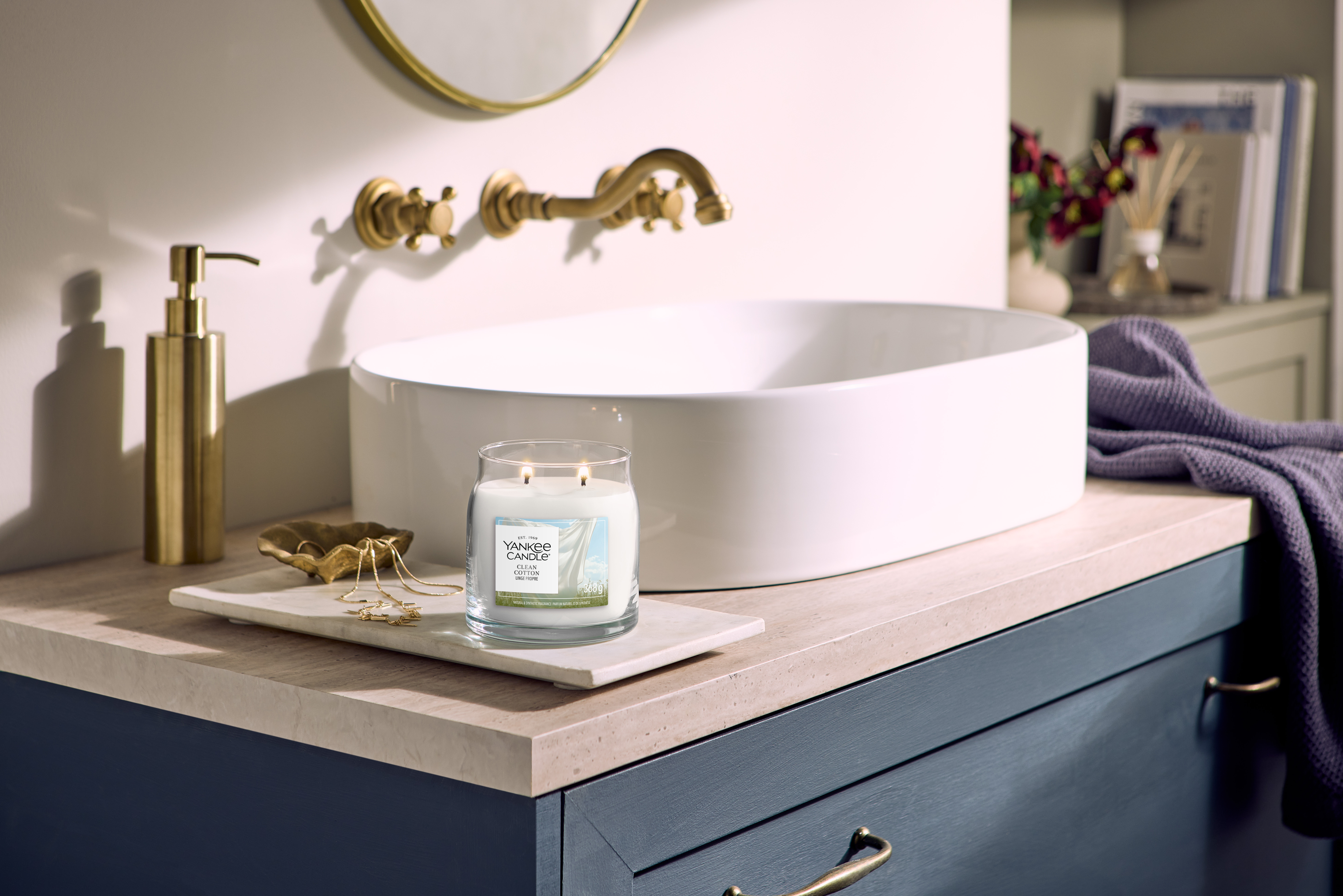 Clean Cotton Signature Medium Jar 368g 2-Docht