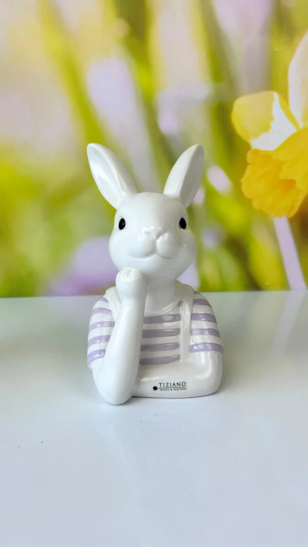 Büste Hase Enzo 20cm lila