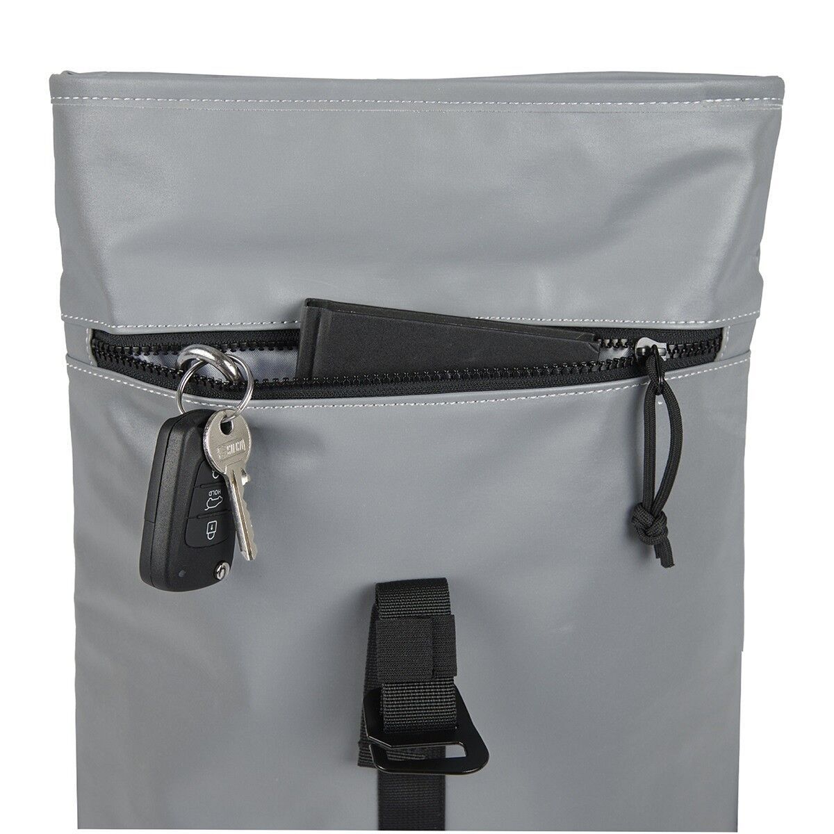 Reflect - Los Angeles Rolltop Mini Rucksack silber