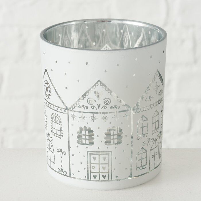 Windlicht Villana weiß 10cm Variante 1