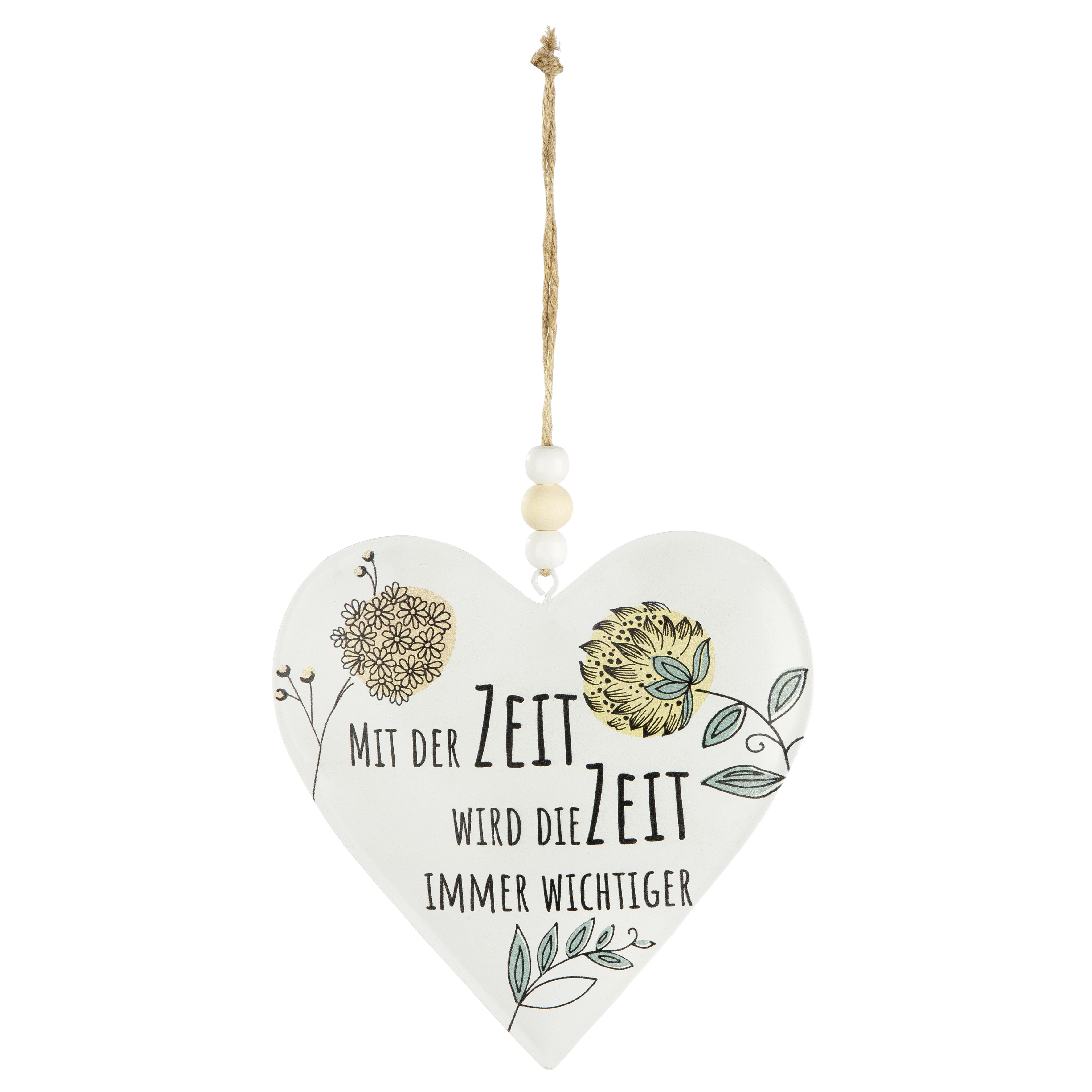 Deko Hänger Herz Bauerngarten 2 Stück