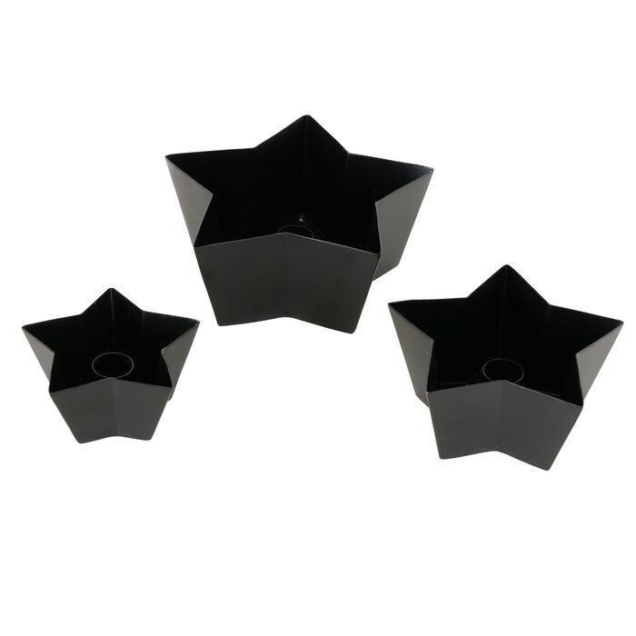Kerzenleuchter Askella schwarz 6cm