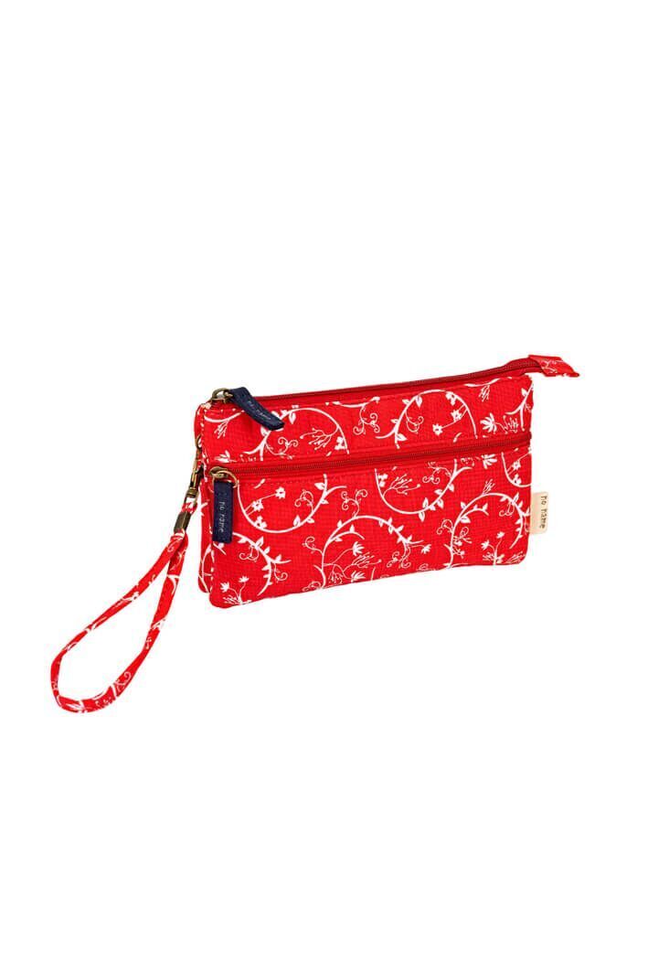 Patchwork Täschchen Blossoms rot 100 Patchwork Täschchen Blossoms rot 100