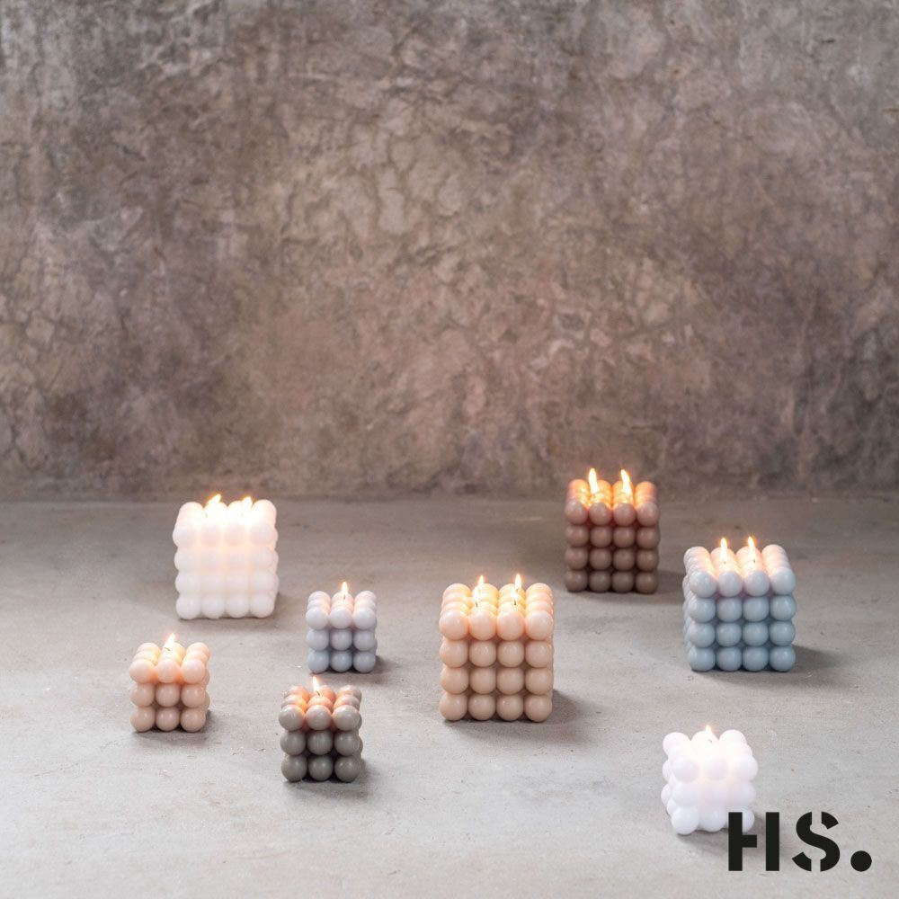 8ou2MQsI Candle Bubble L weiß