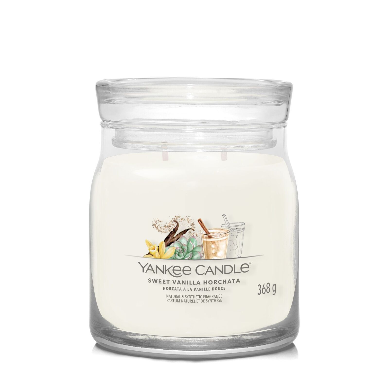 Sweet Vanilla Horchata Signature Medium Jar 368g 2-Docht