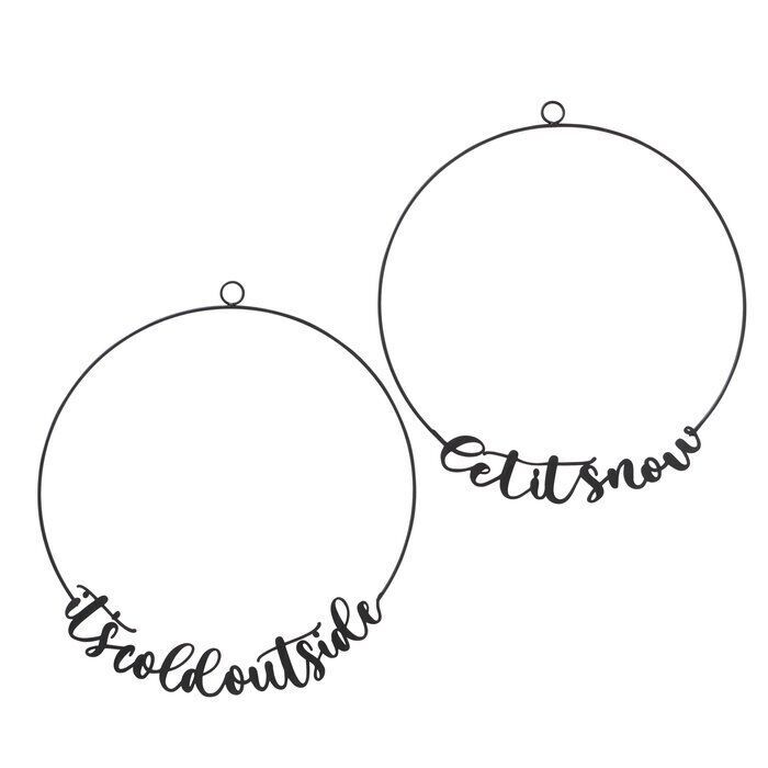 Dekohänger Sing "Let It Snow" 38cm