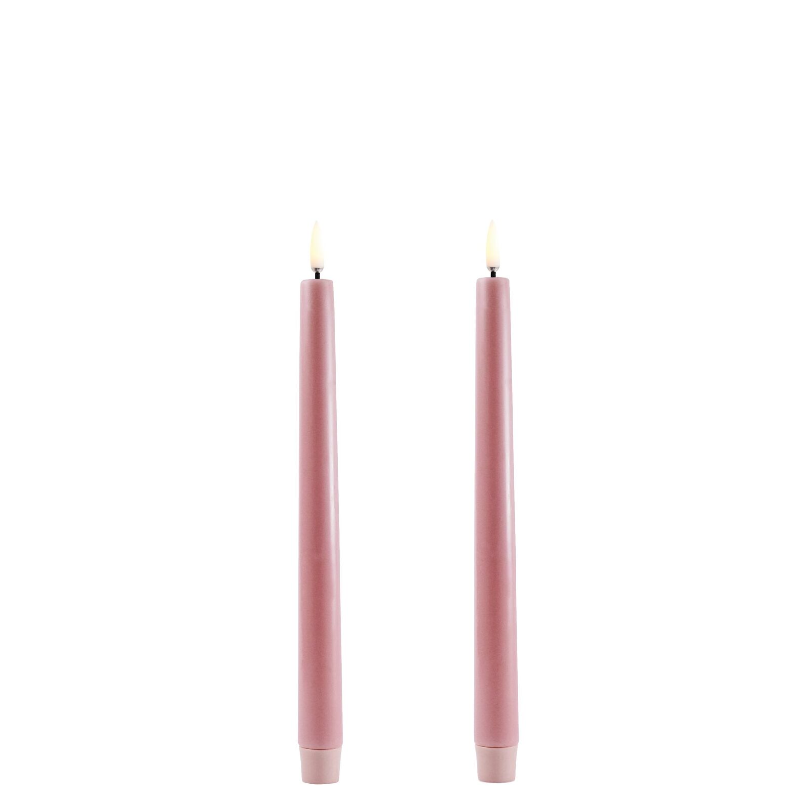 UL-TA-DR02325-2 Uyuni LED Tafelkerze 25cm Dusty Rose 2 Stück