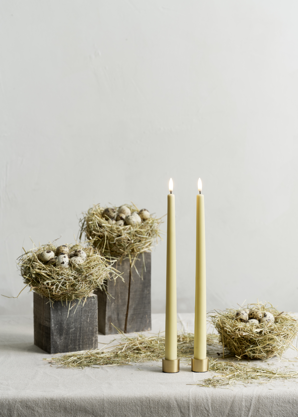 Uyuni Tafelkerzenhalter Light matte brass 2 Stück