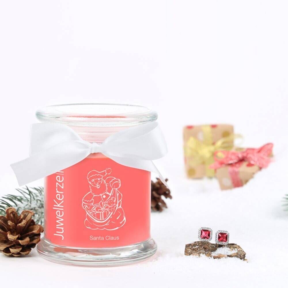 Santa-Claus-Classic-Edition-Earrings JuwelKerze Santa Claus (Ohrringe) 230g