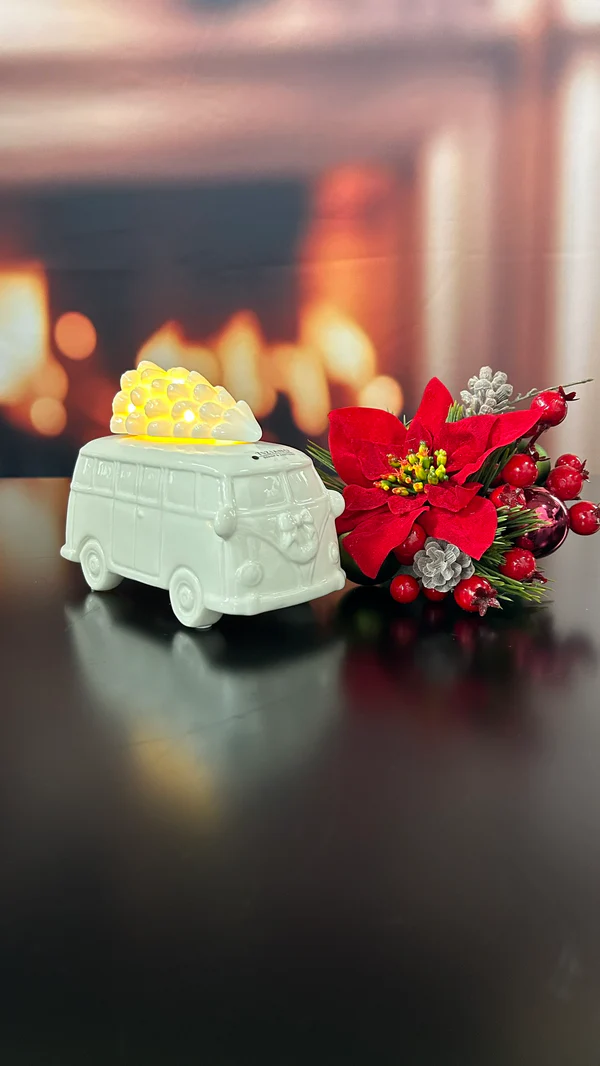 Deko Bus Parco 14,5cm cremeweiß Deko Bus Parco 14,5cm cremeweiß