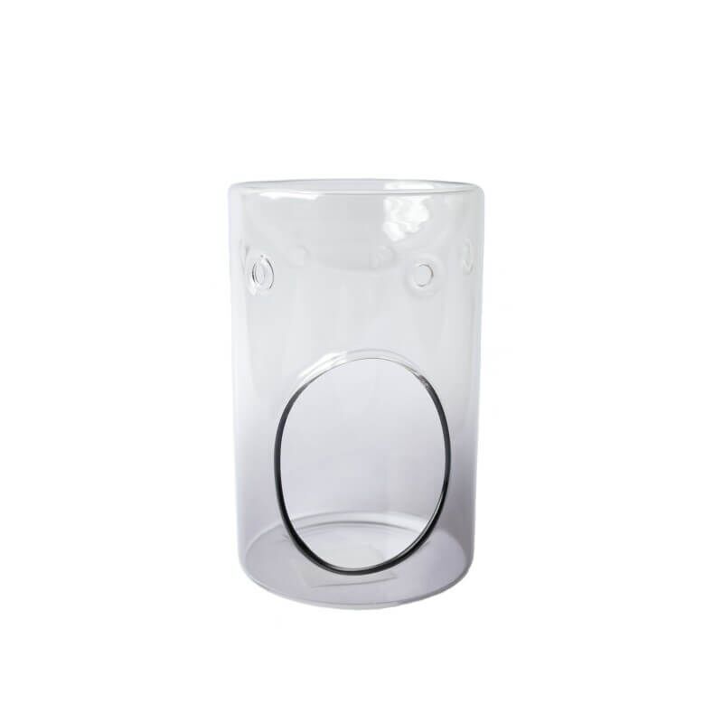 Duftlampe Savoy graues Glas