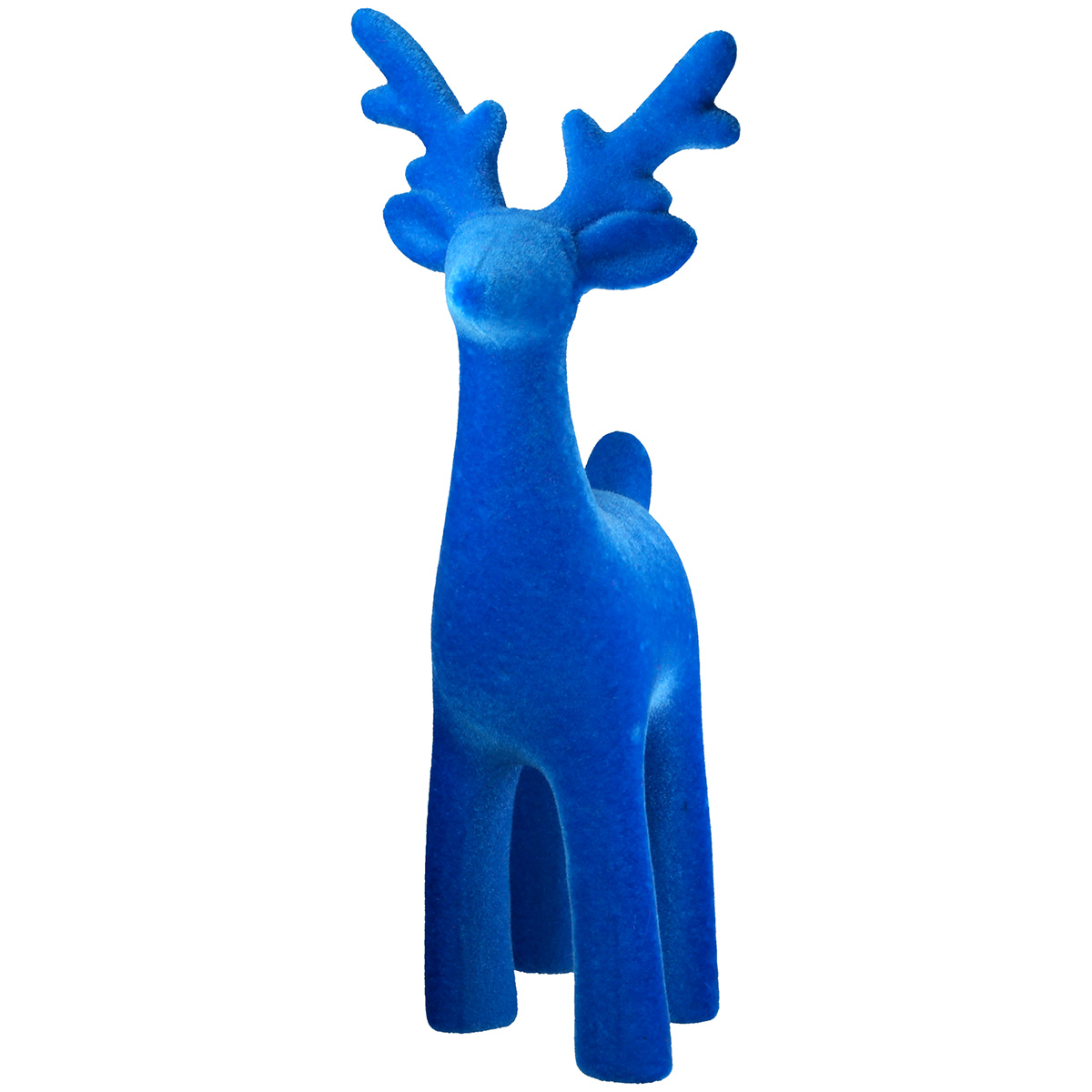 Plüschfigur, Reh Form, blau, Kuscheltier, Figurenspielzeug