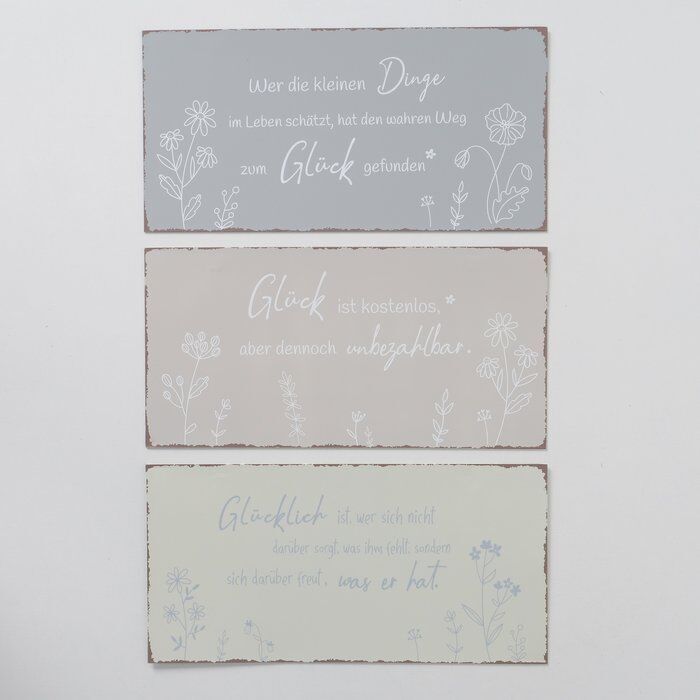 Deko Schild Sanela beige