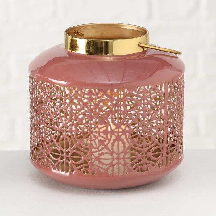 Windlicht Vilana altrosa 17cm