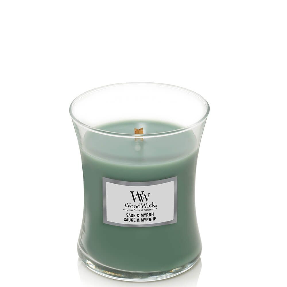 Sage & Myrrh 275g von Woodwick offen