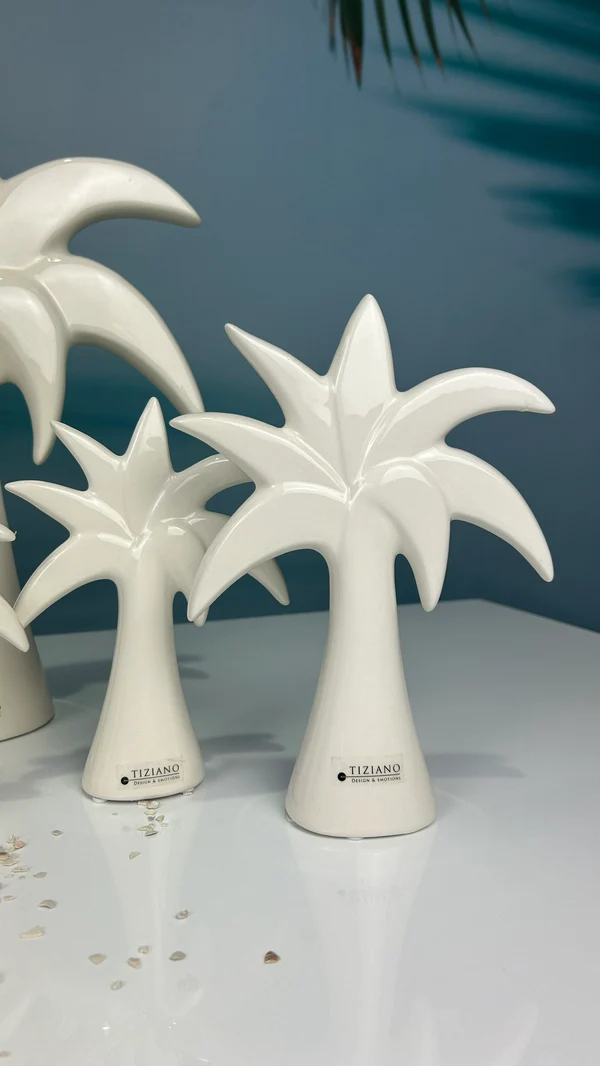 Deko Palme Guano cremeweiß 19cm