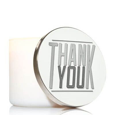 Thank-You Bath and Body Works 3 Wick Candle Lid Magnet - Thank You