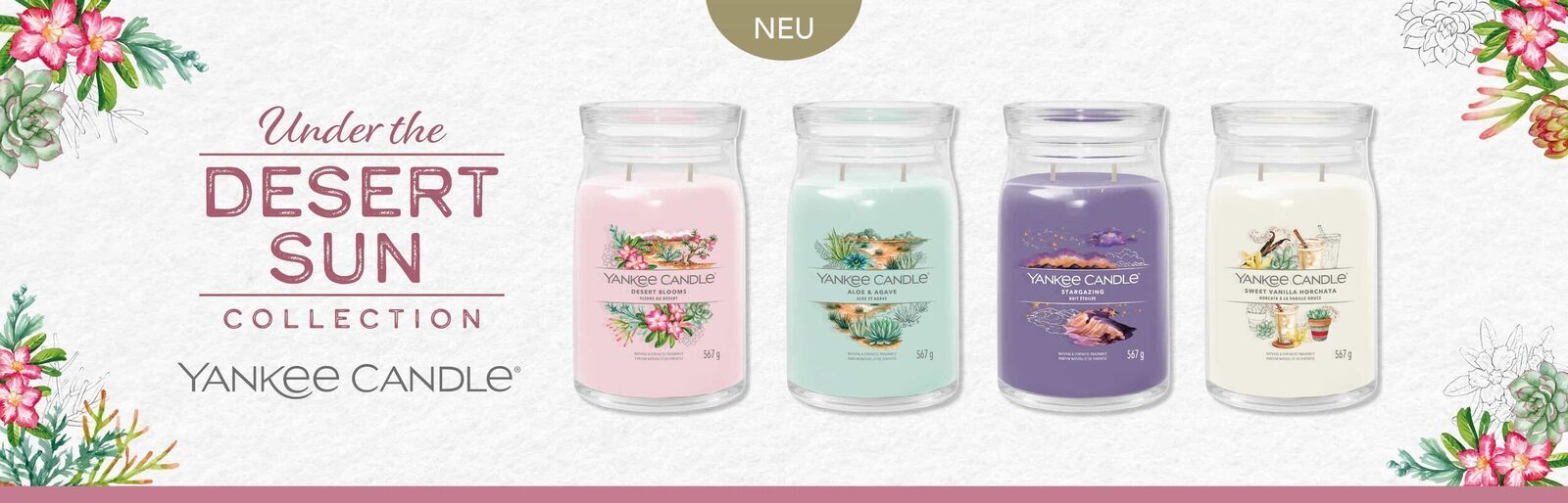 Yankee Candle, Duftkerze, Raumduft, Duftkerze im Glas, Kollektion 2024, Under The Desert Sun