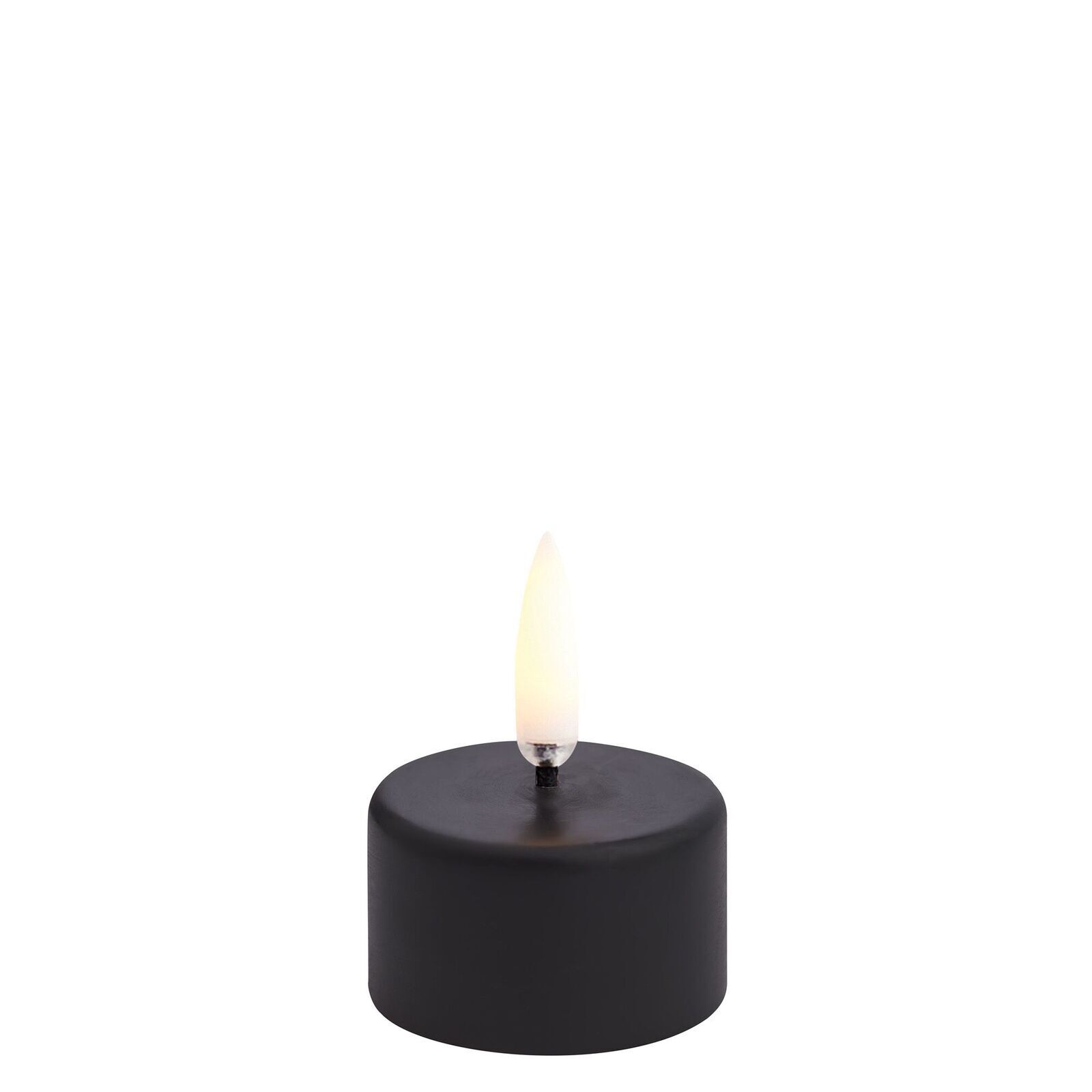 Uyuni LED Teelicht 400 plain black Premium Kerze